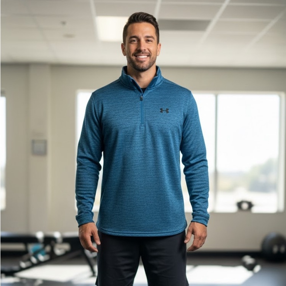 Under Armour Men's Armour Fleece Twist Quarter-Zipper Sweatshirt